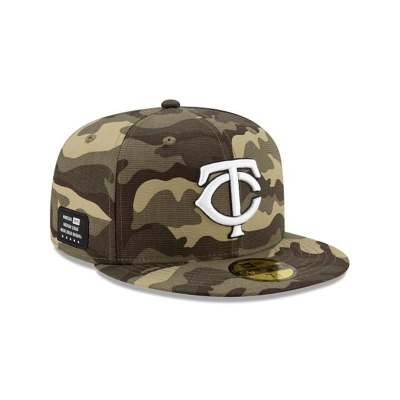 Minnesota Twins Gorra | New Era MLB Armed Forces Weekend 59fifty Fitted Cap Mexico - Verdes